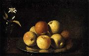 Juan de Zurbaran Still-Life with Plate of Apples and Orange Blossom France oil painting artist